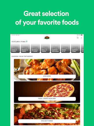 Screenshot of LAMPPOST PIZZA