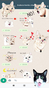 Autocollants Chats WASticker