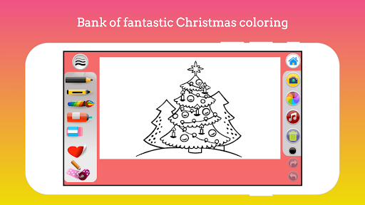 Christmas color painting game Screen 2
