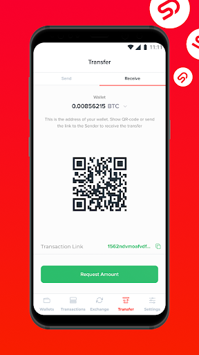 Android application Sirius Cryptowallet screenshort