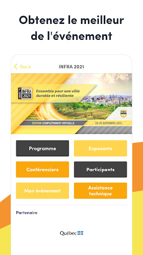 Android application INFRA du CERIU screenshort