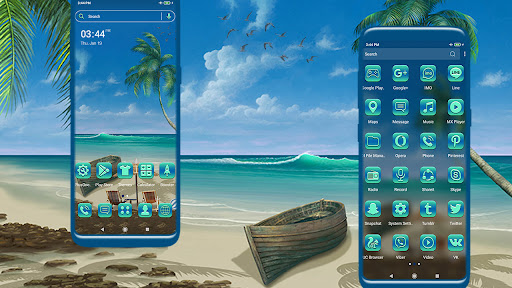 Android application Beautiful Beach Theme screenshort