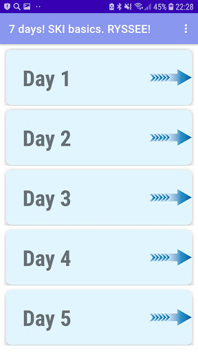 Android application SKI video lessons,basic RYSSEE screenshort