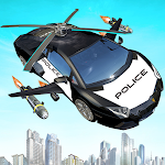Cover Image of Download Flying Police Car Stunts Game  APK