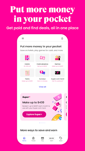 Super.com - Save, Earn, Travel Screen 2