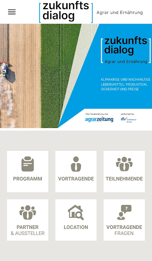 Android application Zukunftsdialog Agrar Ernährung screenshort