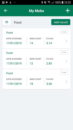 Condition Scoring of Sheep Screen 3