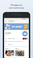 screenshot of VK Admin (Beta)