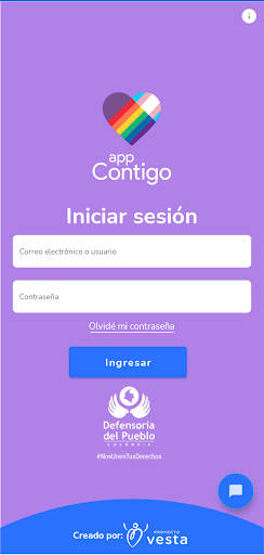 Android application App Contigo screenshort