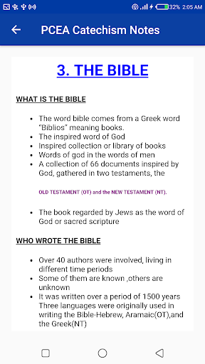 Presbyterian Church Catechism Screen 3