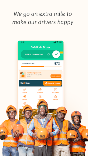 Android application SafeBoda for Drivers screenshort