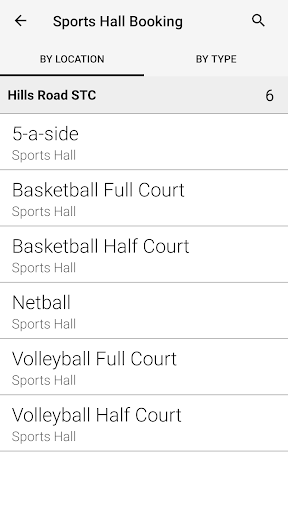 Android application Hills Road Sports Centre screenshort