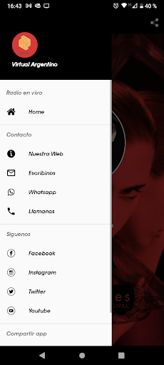 Android application Virtual Argentino screenshort