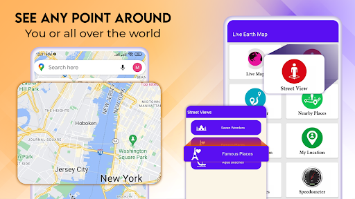 Android application GPS - Global Earth Map Live screenshort