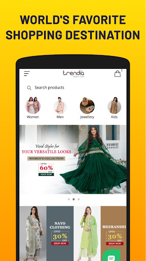 Android application Trendia - Online Shopping App screenshort
