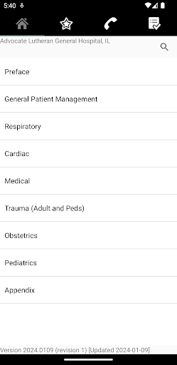 Android application ALGH EMS System screenshort