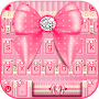 Pink Bowknot Lace Keyboard The