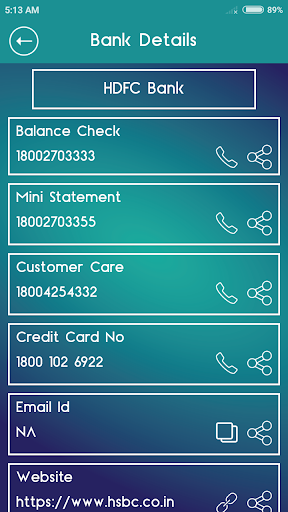 Bank ISFC Code Financial Calc Screen 3