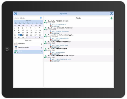 OmnisCRM Screen 2