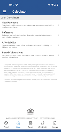 Acela Mortgage Screen 2