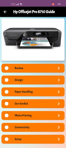 Android application Hp Officejet Pro 8710 Guide screenshort