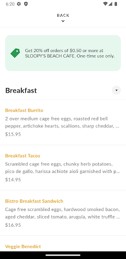 Sloopys Cafe Screen 3