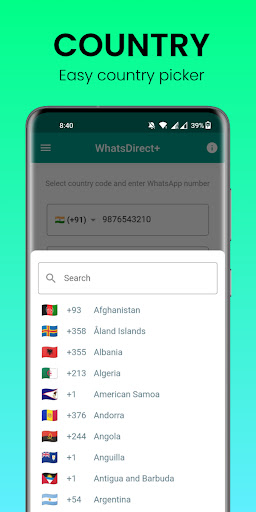 WhatsDirect+ - Click to chat Screen 3