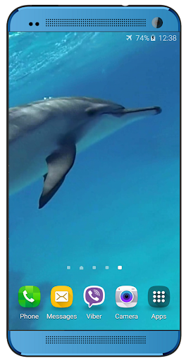 Android application Dolphins +Sound Live Wallpaper screenshort