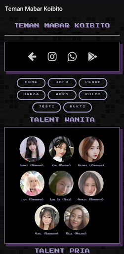 Android application Teman Mabar Koibito screenshort