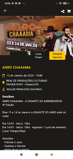 Android application Cluber Tickets screenshort