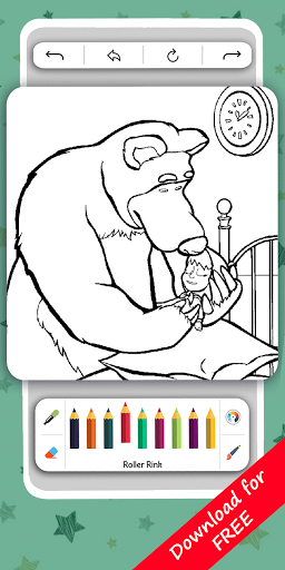 Android application Masha Coloring Book screenshort