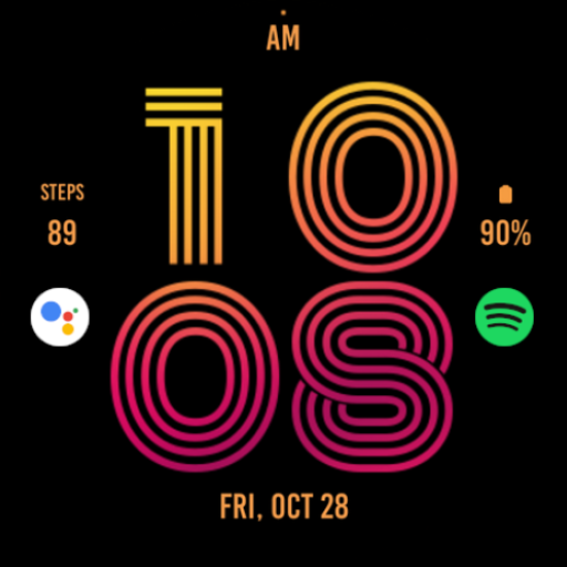 Beauty Flame Watch Face Logo