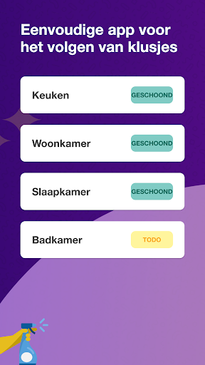 Housy: Schoonmaakrooster
