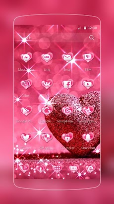 ピンクの愛のダイヤモンドハートのおすすめ画像2