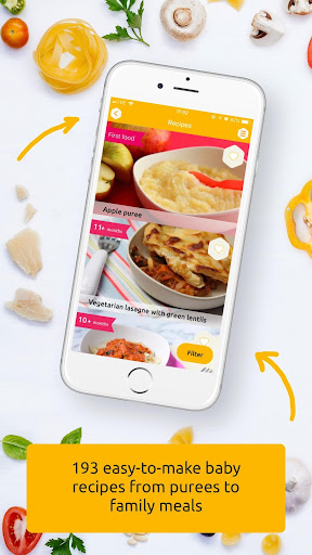 Android application Baby weaning and recipes screenshort