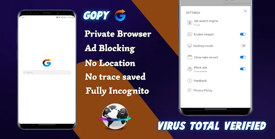 Gopy: Private Web Browser