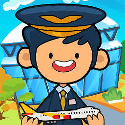「私のふり空港-子供の旅行の町のゲーム」のアイコン画像