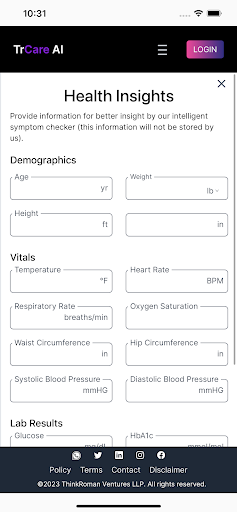 TrCARE.AI Screen 3