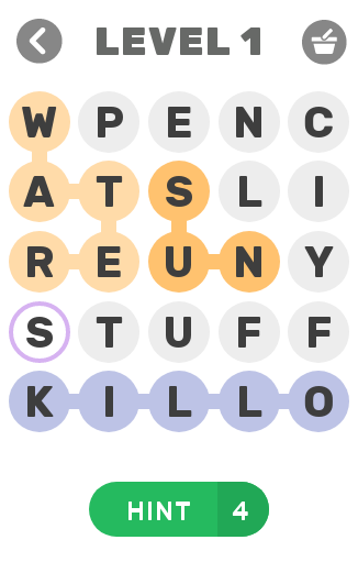 Android application Guess The Word screenshort