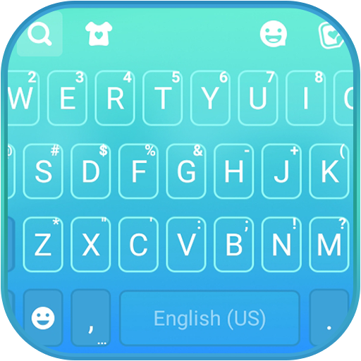 Blue Gradient Keyboard Theme logo