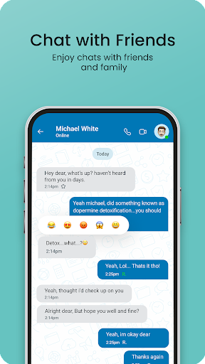 Android application Reacher Messenger screenshort