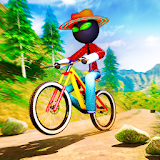Stickman BMX Uphill Rider - Cycle Stunts icon