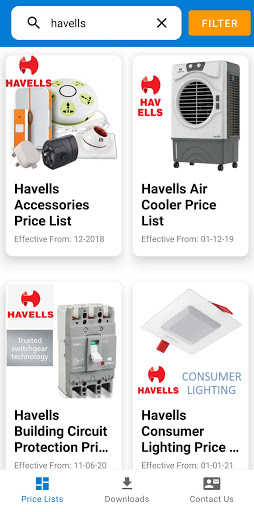 All India Info - Price Lists Screen 3