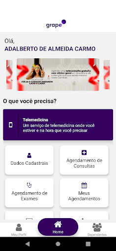 Grape - Telemedicina Screen 2