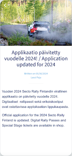 Secto Rally Finland Screen 3
