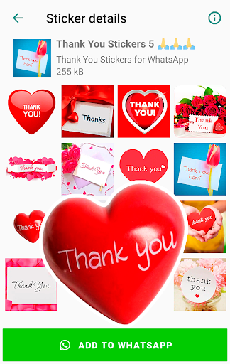 Thank You Sticker for WhatsApp Screen 3