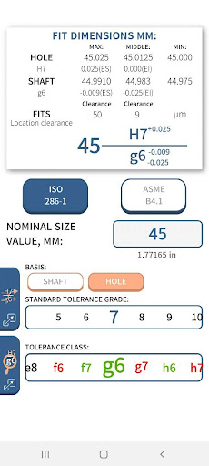 Tolerance and fits ISO Screen 2