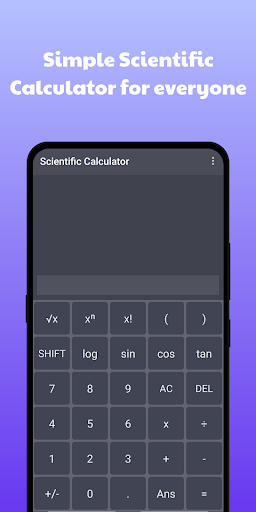 Android application Scientific Calculator screenshort