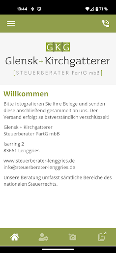 Android application Glensk + Kirchgatter screenshort