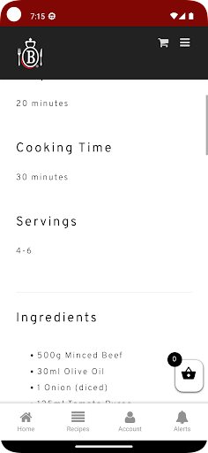 iBeef Screen 3